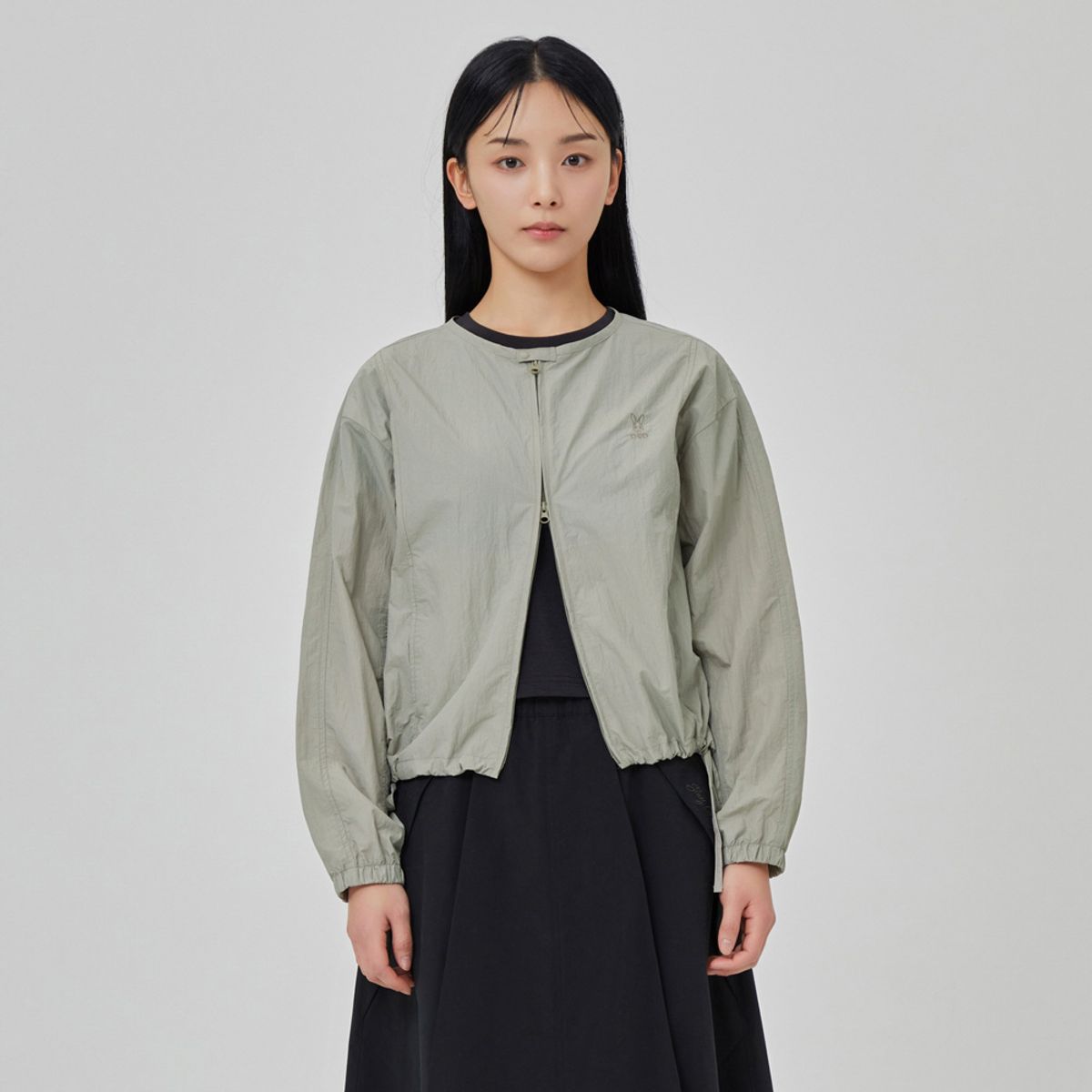 디오디(DOD) 넥리스 자켓 여자(D.CHARCOAL GREY)