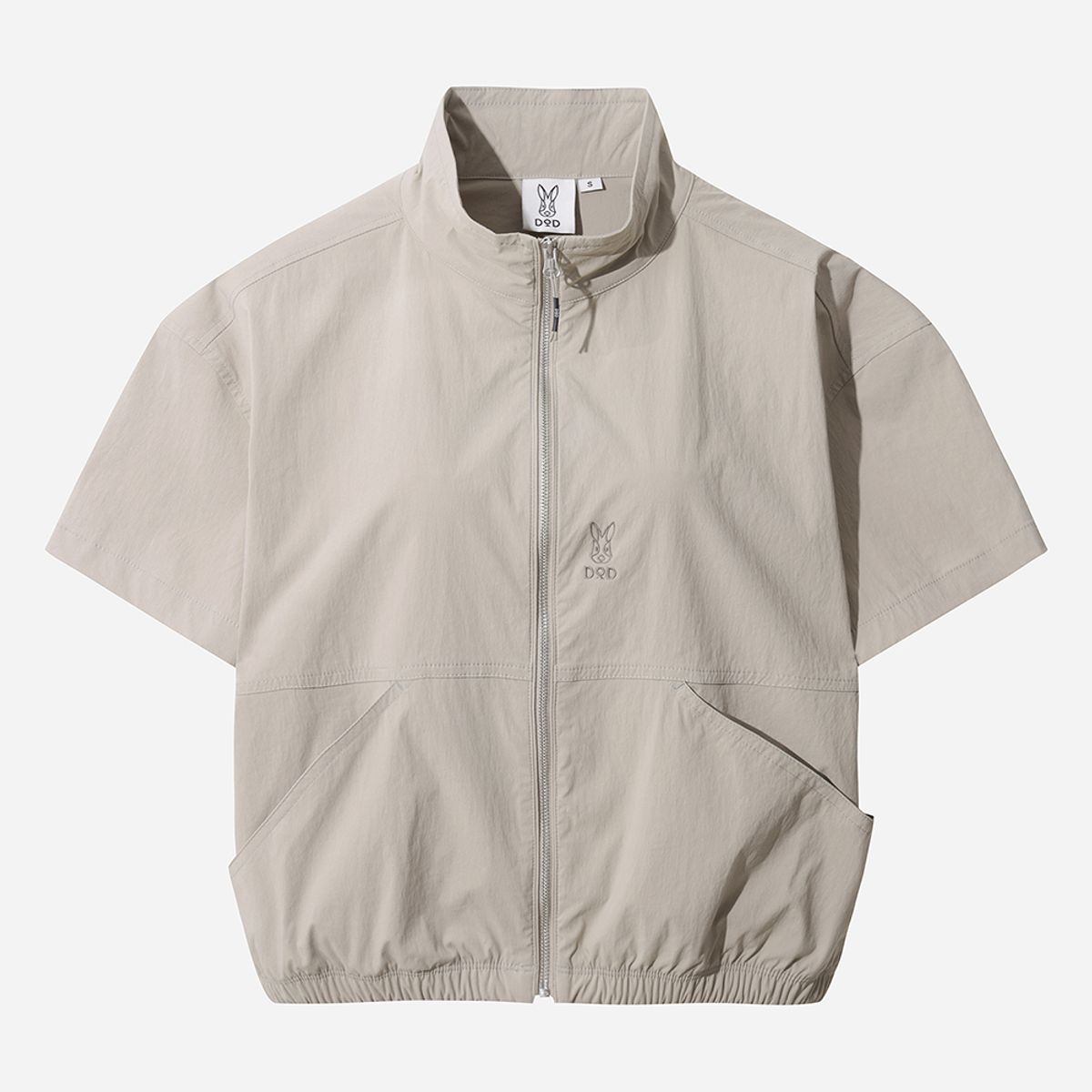 디오디(DOD) 아이스클래쉬 반팔 스탠넥 자켓 여자(DARK BEIGE)
