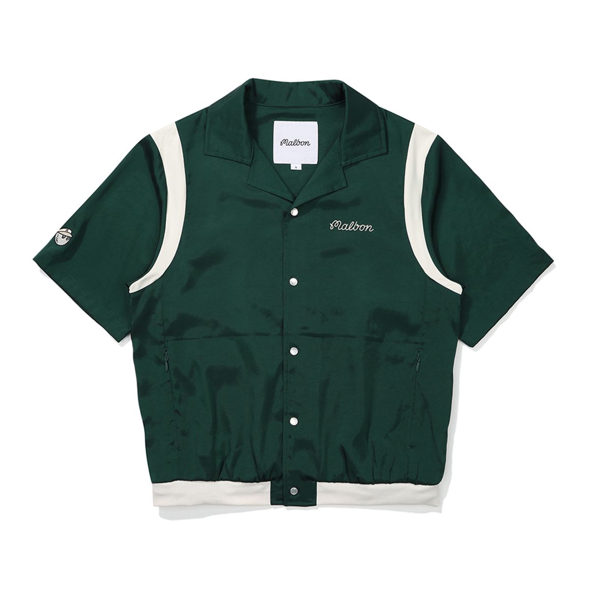 말본 골프(MALBON GOLF) 캐주얼 카라 반팔 자켓 GREEN (WOMAN)