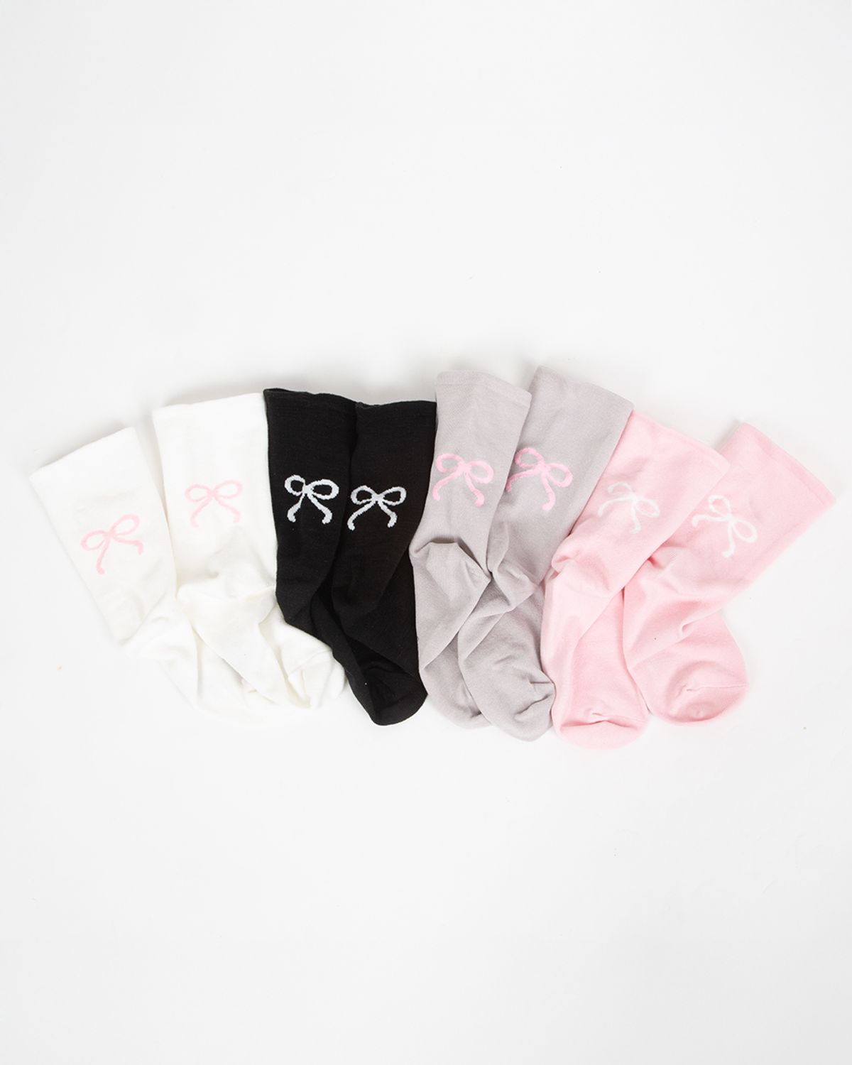 삭스에이(SOCKSA) [4PACK] 리본 발목조임없는 무압박 순면 도톰 2올 시그니처 168N 여성양말