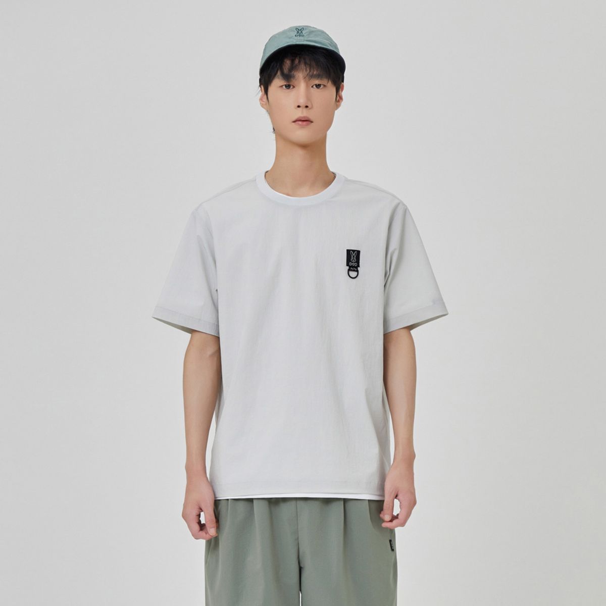 디오디(DOD) 마이로 크루넥 숏 피스테(L.GREY)