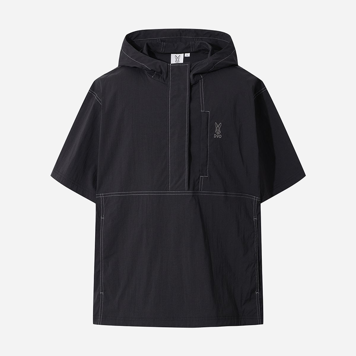 디오디(DOD) 아이스클래쉬 반팔 후드 아노락(BLACK)