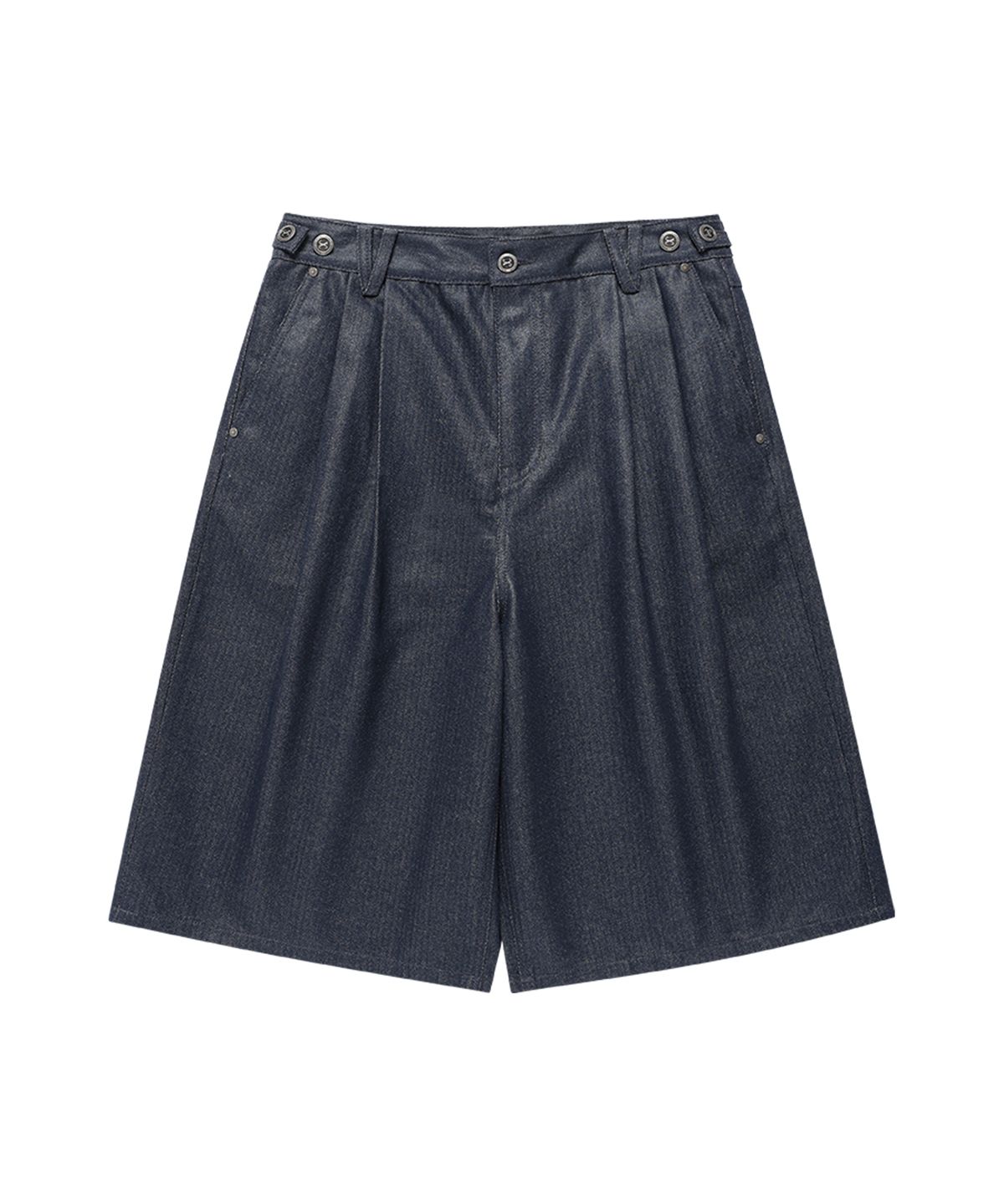 웨슬리 휴스턴(WESLEYHYUSTON) Herringbone glow denim bermuda pants indigo