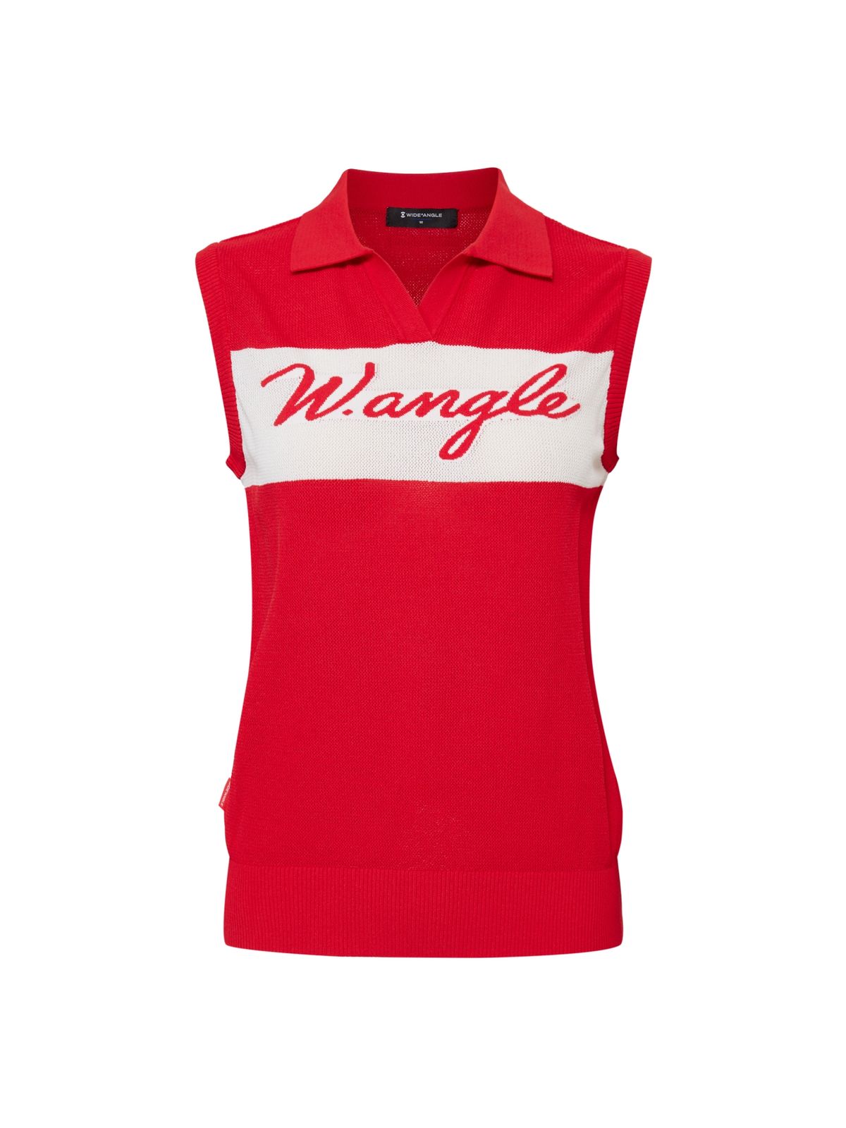 와이드앵글(WIDEANGLE) CO 보더ST 변형 에리 베스트 L_Red