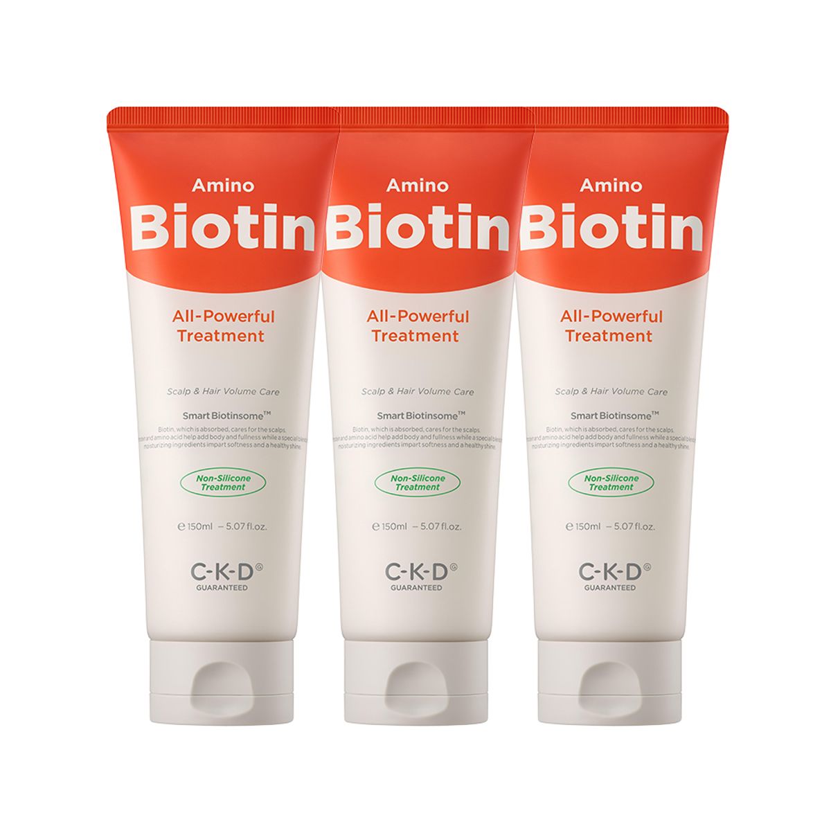 씨케이디 개런티드(CKD GUARANTEED) 아미노비오틴 올파워풀 트리트먼트 150ml 3개