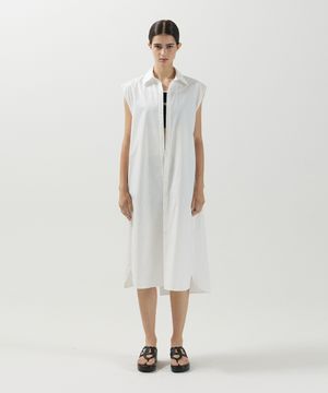 Sleeveless shirt dress