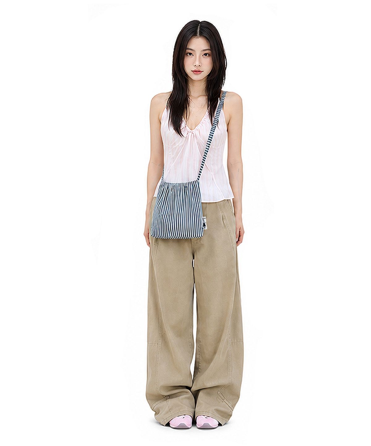 씨씨씨프로젝트(CCCPROJECT) pleated bag stripe