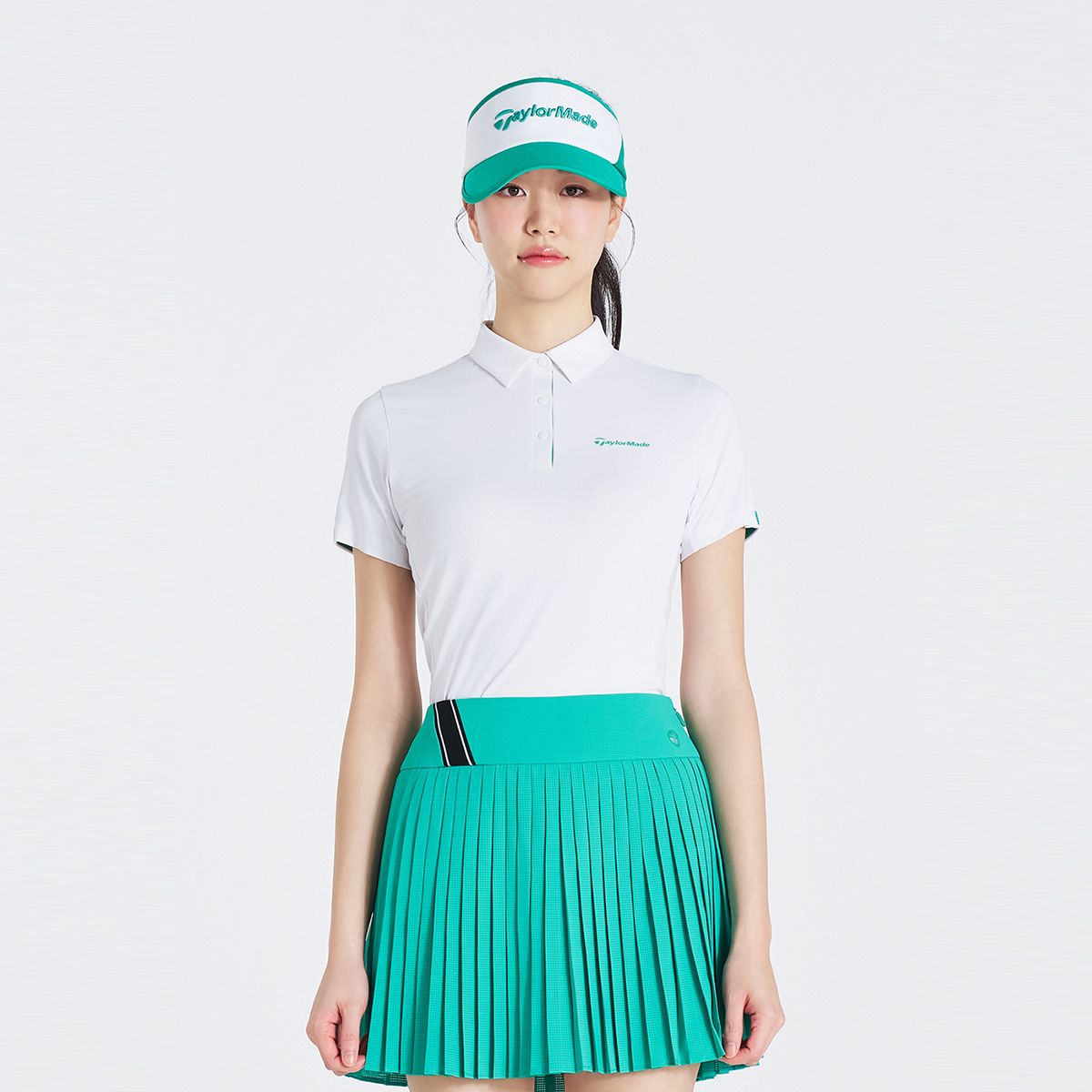테일러메이드 어패럴(TAYLORMADE APPAREL) 여성 카라 반팔 티셔츠 T8031TO6741-100