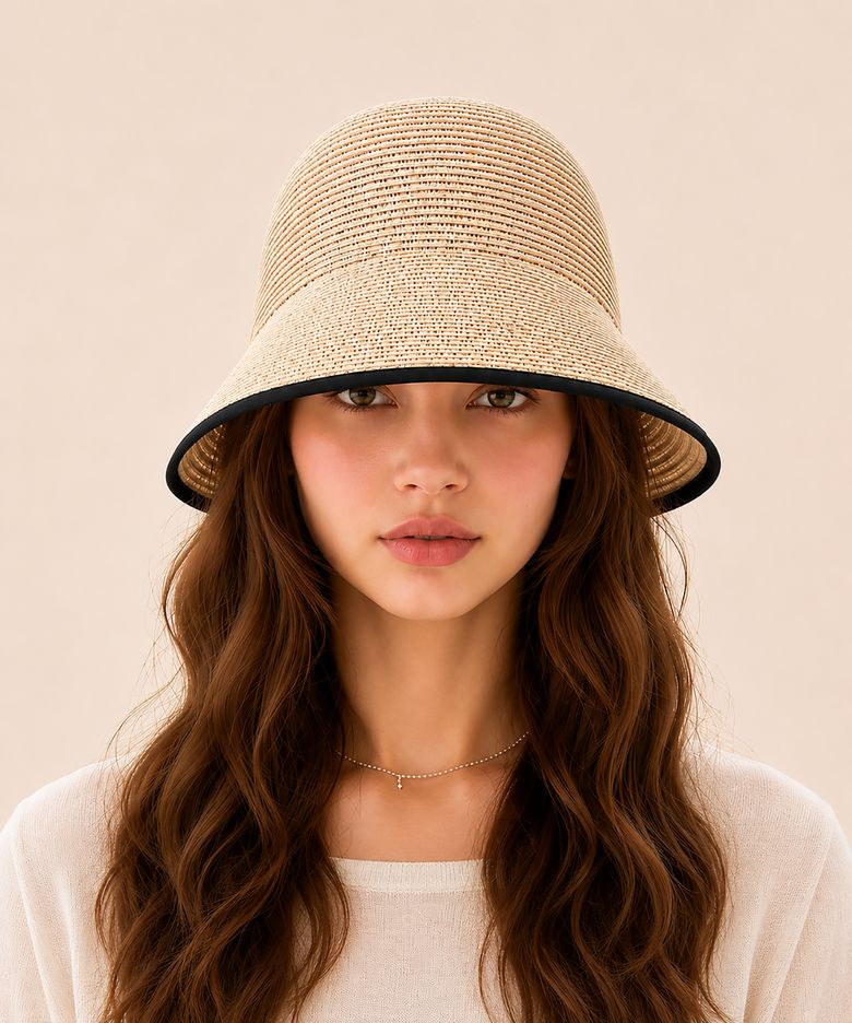 Madeleine Raffia Sun Visor Hat (4colors)