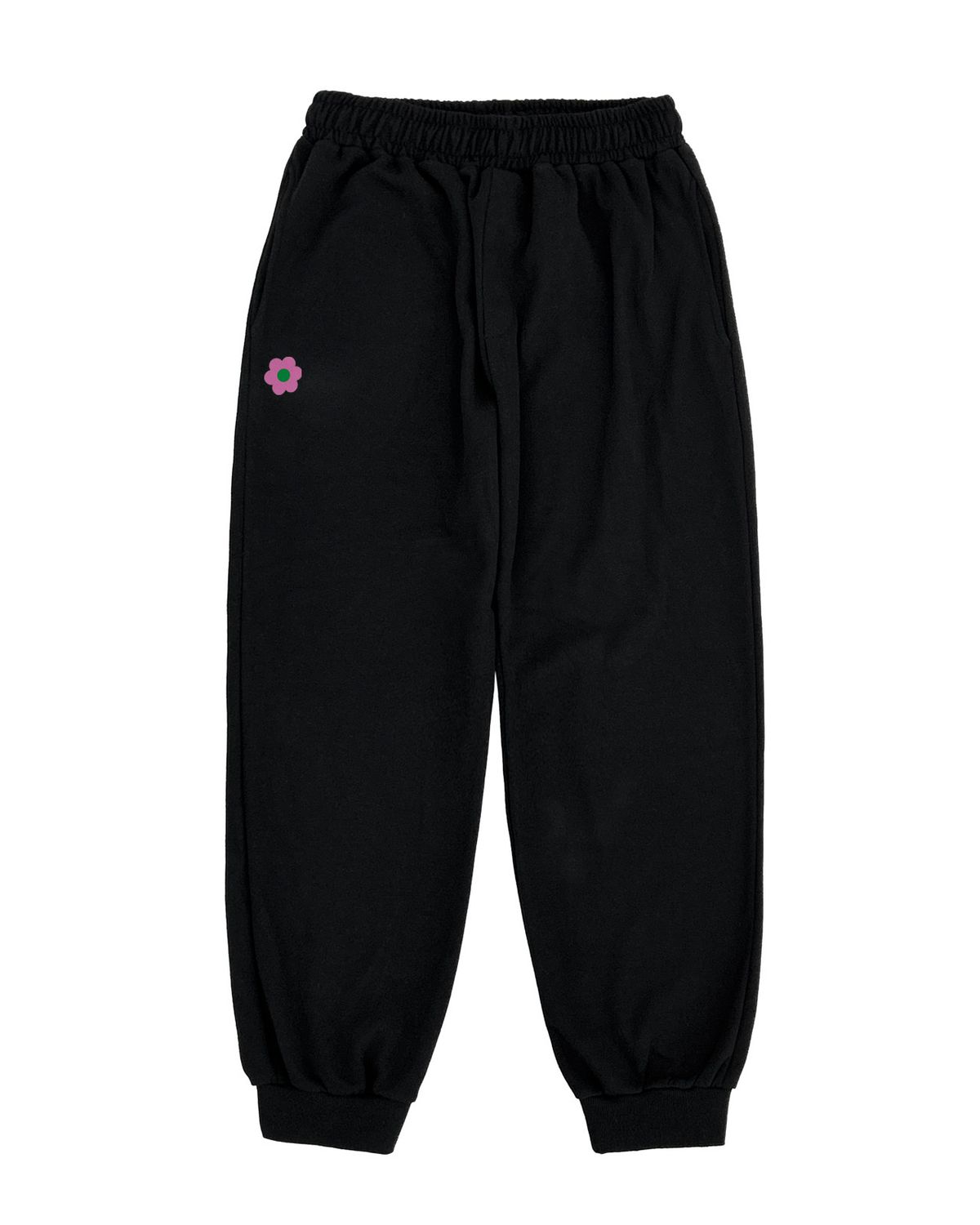 레이쿠(REIKU) RK flower tyover pants black rk-05