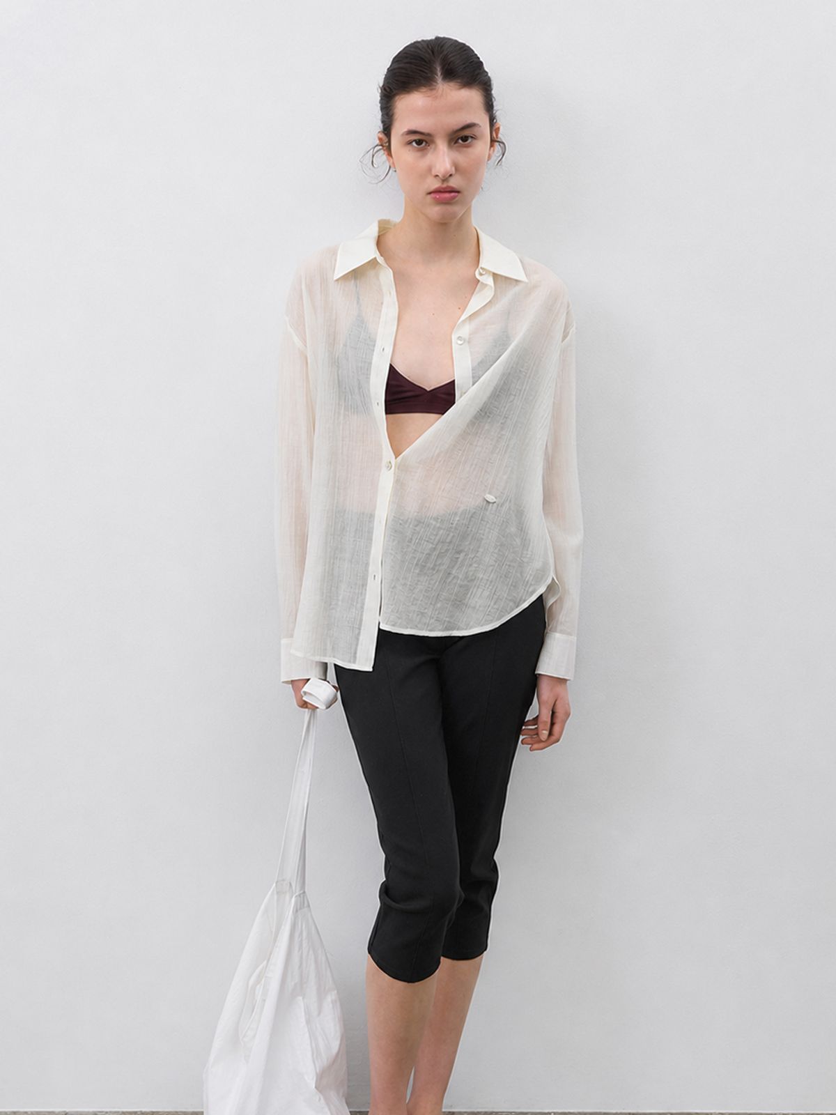 아틀리에 나인(ATELIER NAIN) ESSENTIAL MONA LOGO SHIRT(BL-4314)