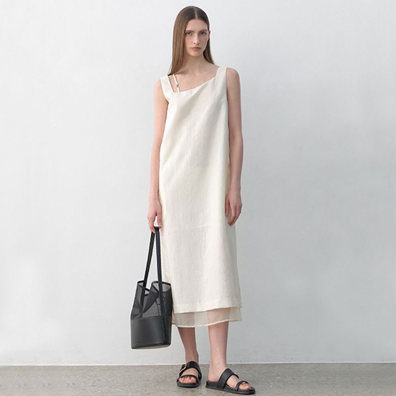 SILKY LAYERED DRESS(OP-6260)