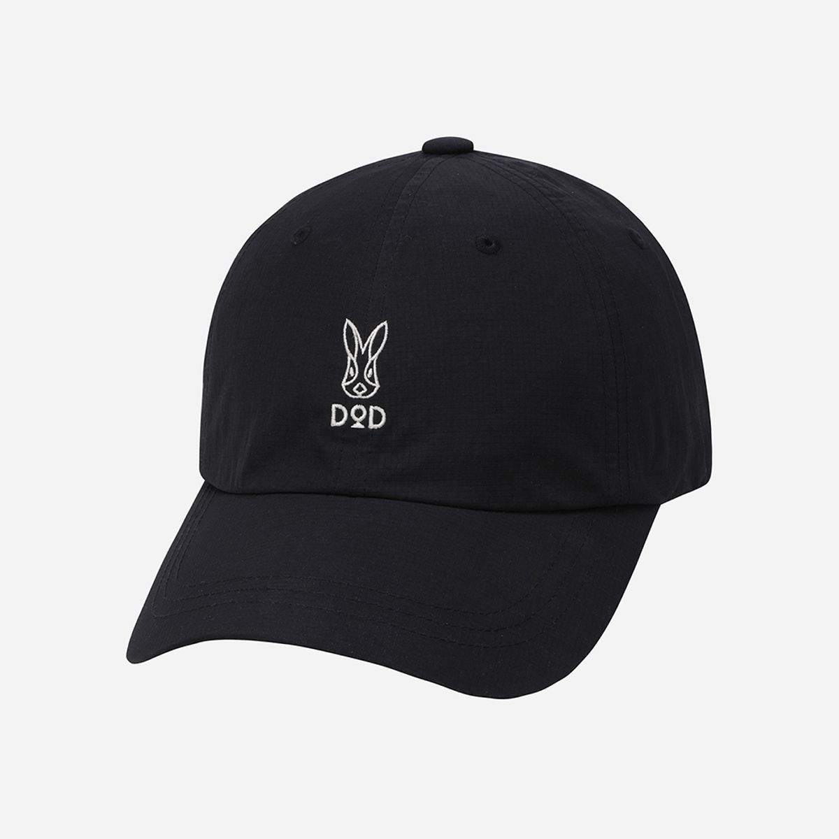 디오디(DOD) 에센셜 로고 우븐 볼캡(BLACK)