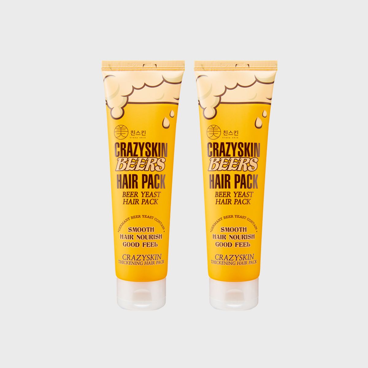 미친스킨(CRAZYSKIN) 맥주효모 헤어팩 200g 2개