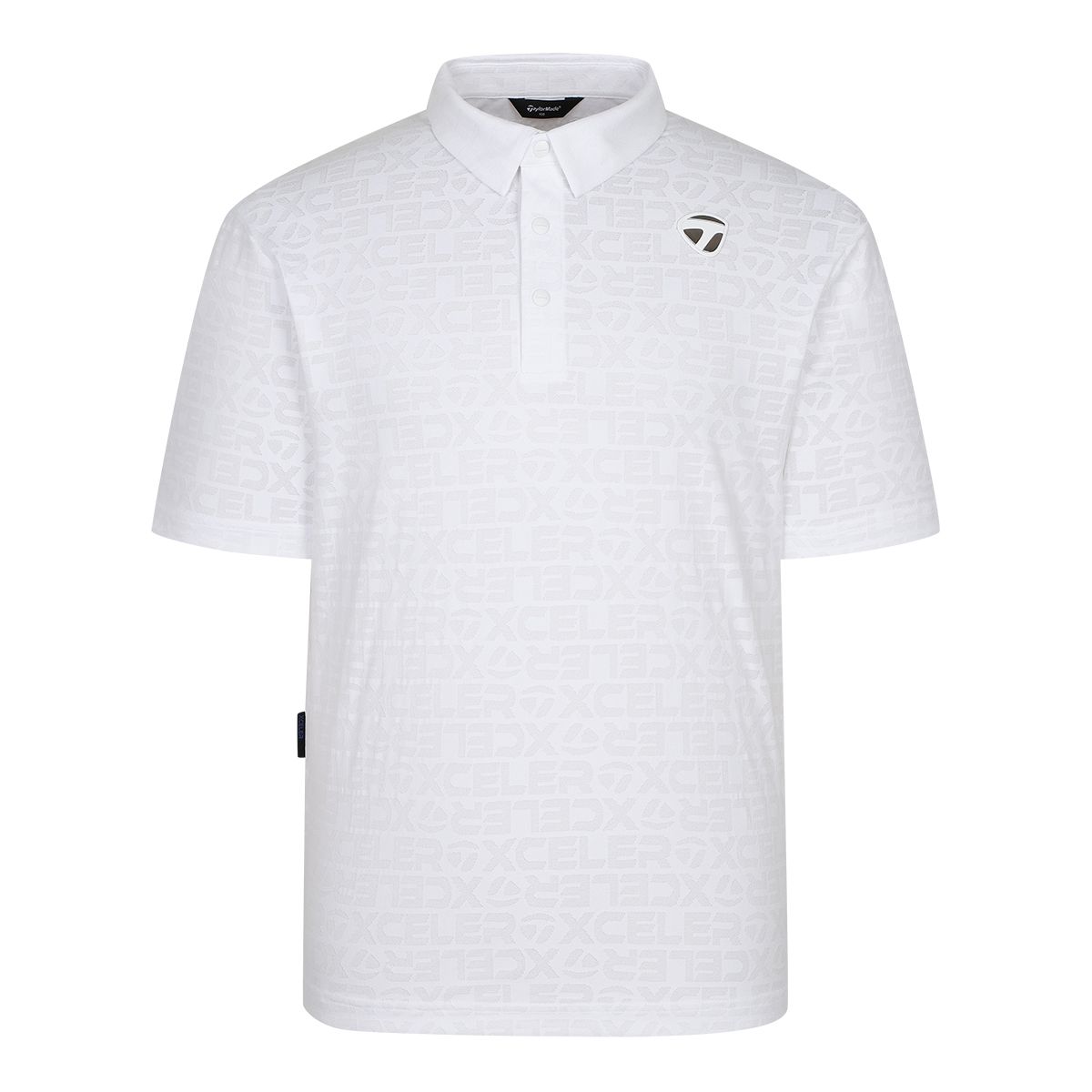 테일러메이드 어패럴(TAYLORMADE APPAREL) 남성 로고 자카드 카라 반팔 티셔츠 T8031TO2141-100