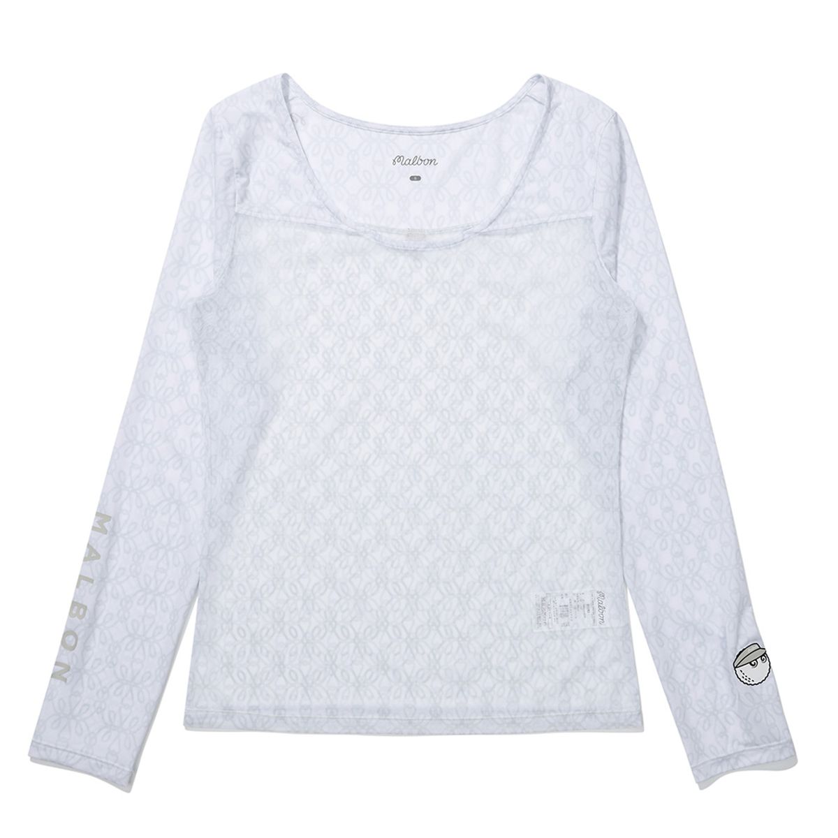 말본 골프(MALBON GOLF) 라운드 메쉬 믹스 베이스 레이어 LIGHT GRAY (WOMAN)