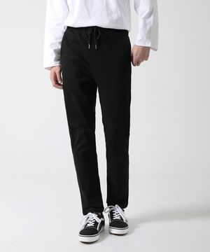 밴딩 스판 블랙 일자 면팬츠