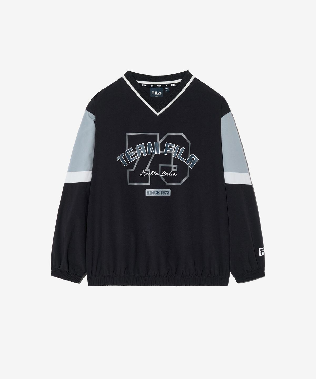 휠라 키즈(FILA KIDS) 블록코어 우븐 맨투맨(FK2WTH1502MBLK)