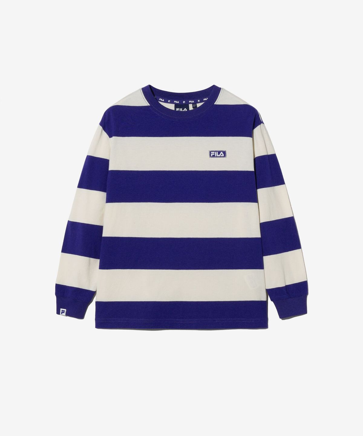 휠라 키즈(FILA KIDS) 베이직 스트라이프 티셔츠