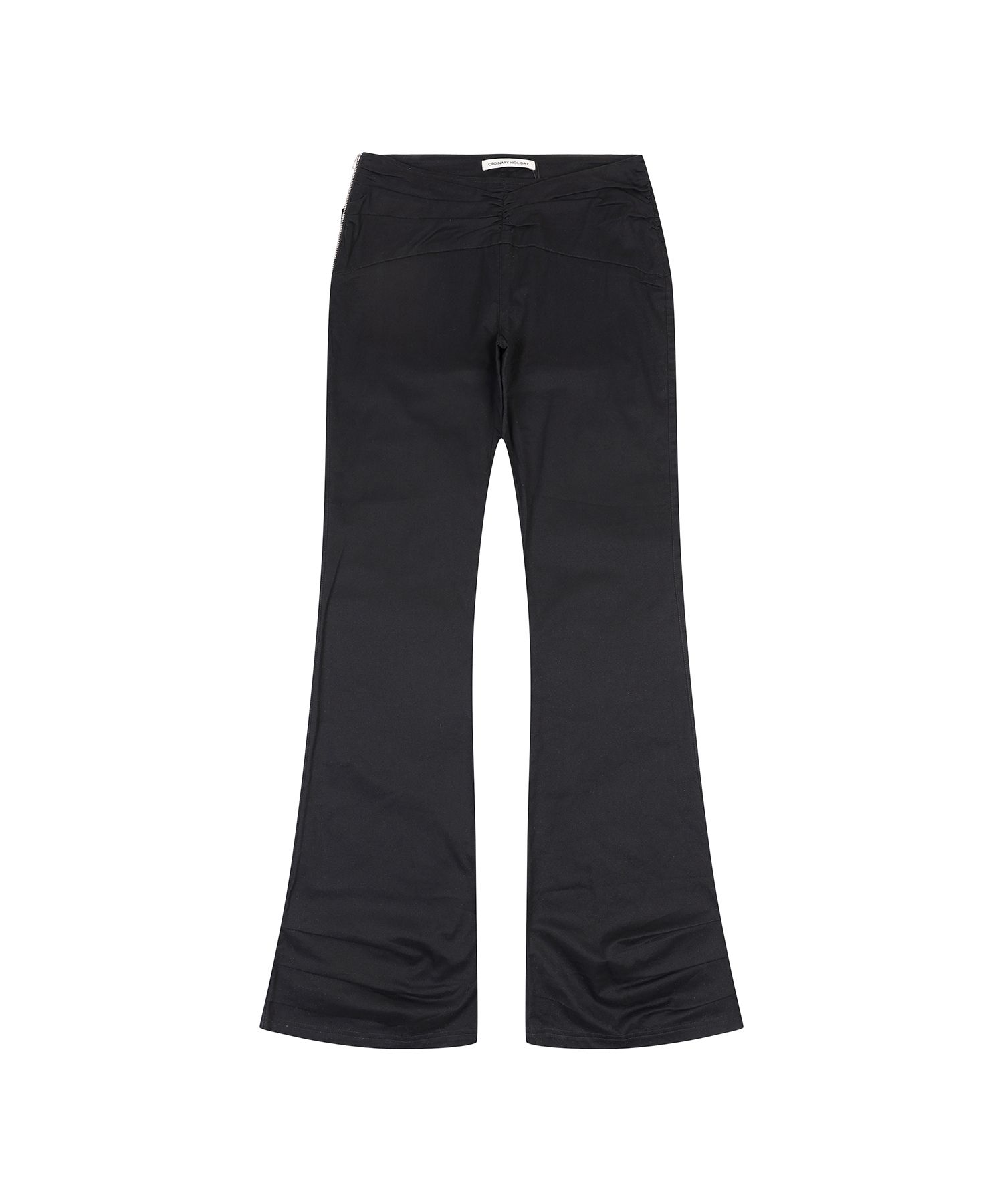 Bootcut Pants Black SEAM LINE BOOTCUT PANTS BLACK NACHE