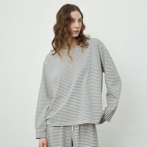 스프링 스트라이프 잠옷세트 네이비ST