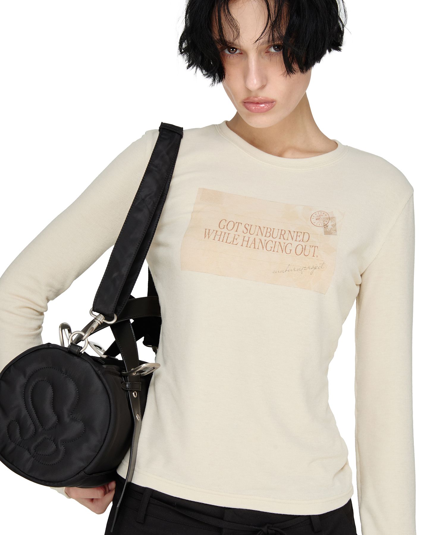 ★2025SS新作★SUNBURNPROJECT★Padded Symbol Travel Bag MUSINSA | SUNBURN PROJECT Padded Symbol Travel Bag, BLACK
