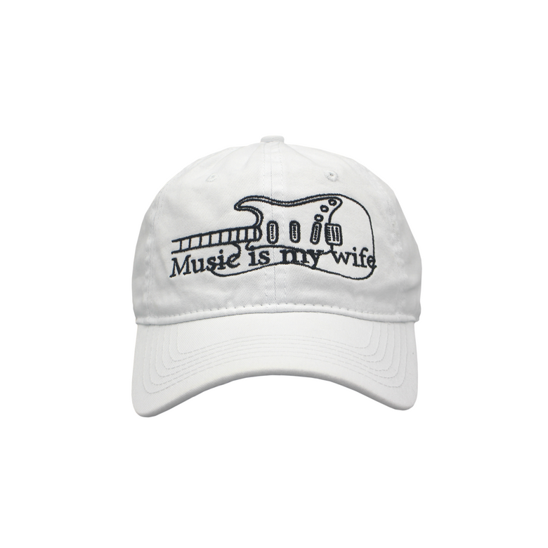 Music is my wife CAP -White