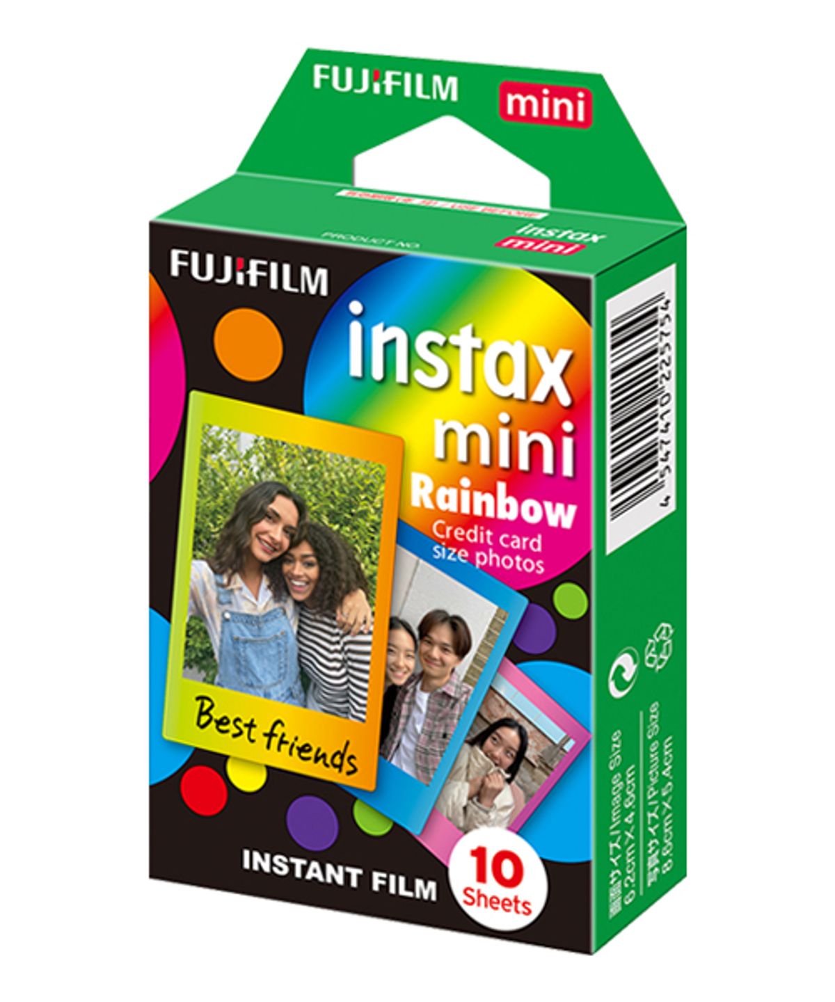 인스탁스(INSTAX) 디자인 미니필름(레인보우)1팩(10매)