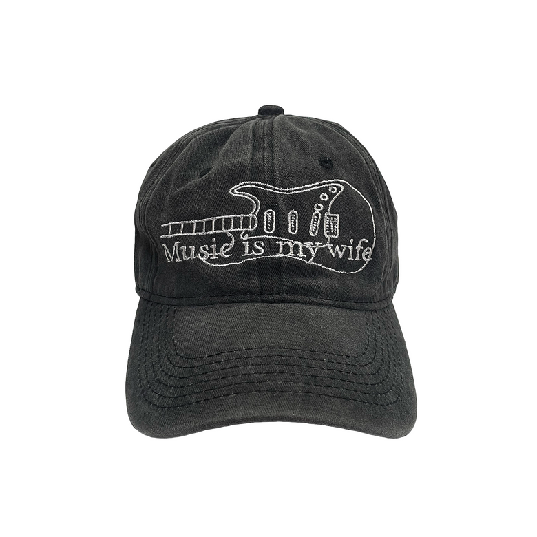 Music is my wife CAP -Black