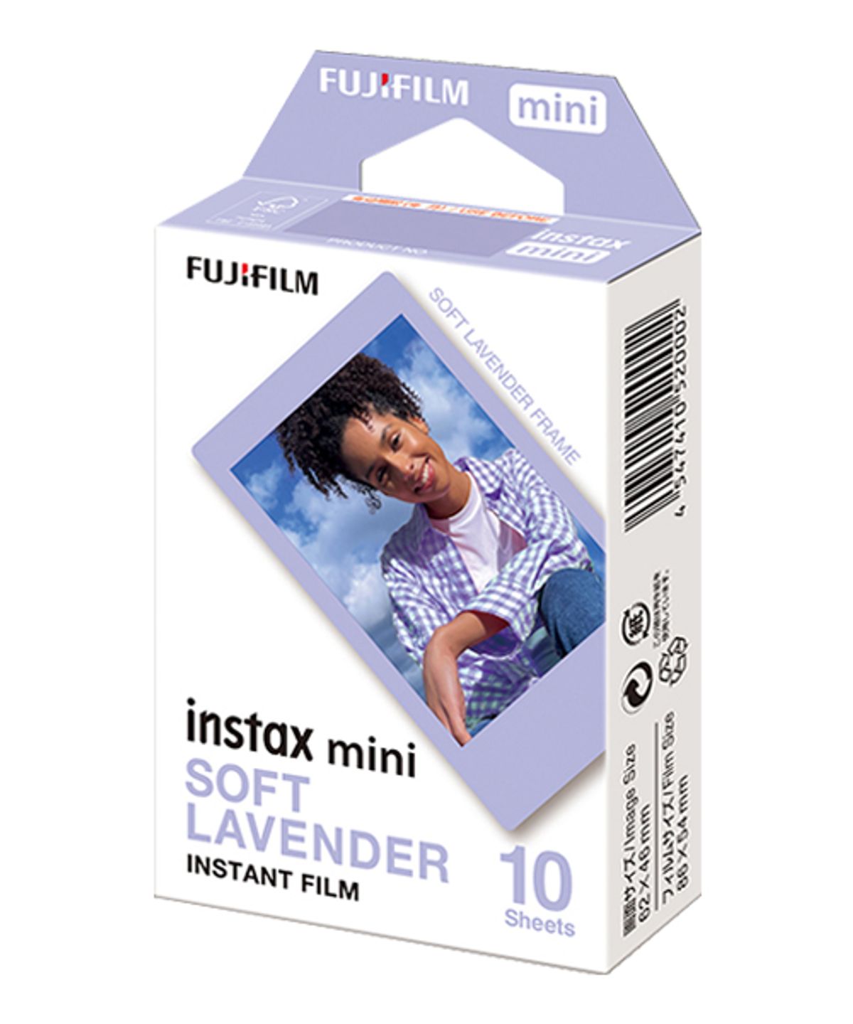 인스탁스(INSTAX) 디자인 미니필름(소프트라벤더)1팩(10매)