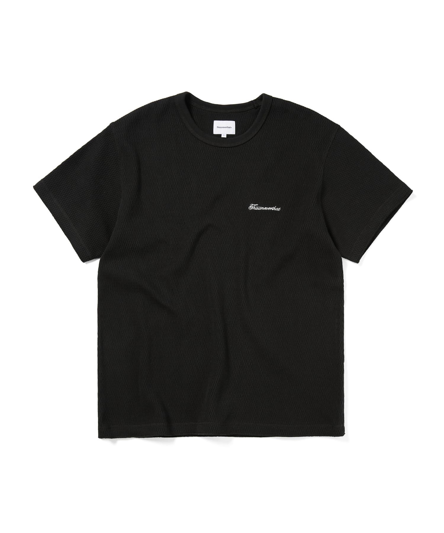 ★thisisneverthat★ Waffle Tee Off Black TN251TTSST23OBK MUSINSA | thisisneverthat® Waffle Tee Off Black