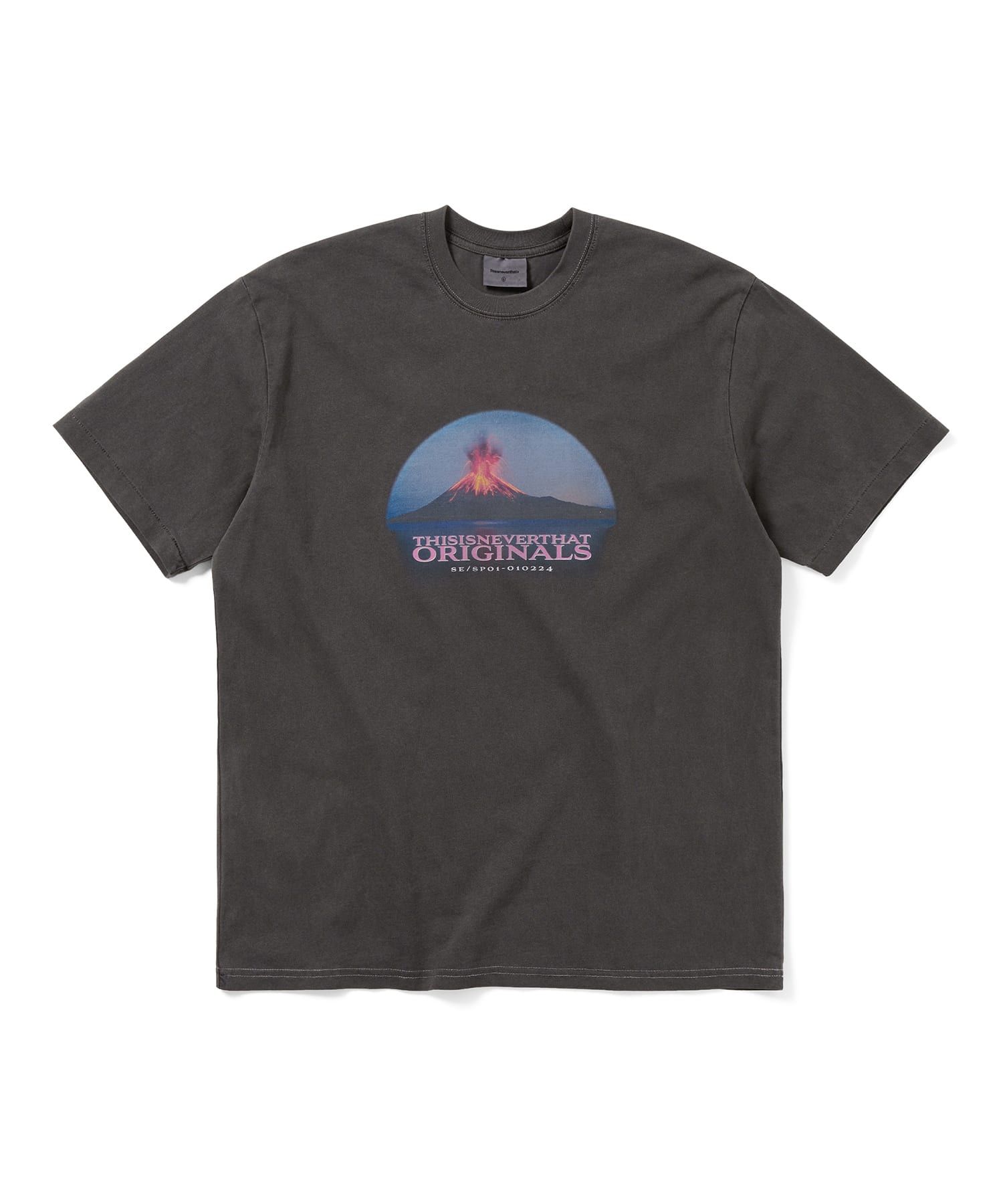 MUSINSA | thisisneverthat Volcano Tee Charcoal