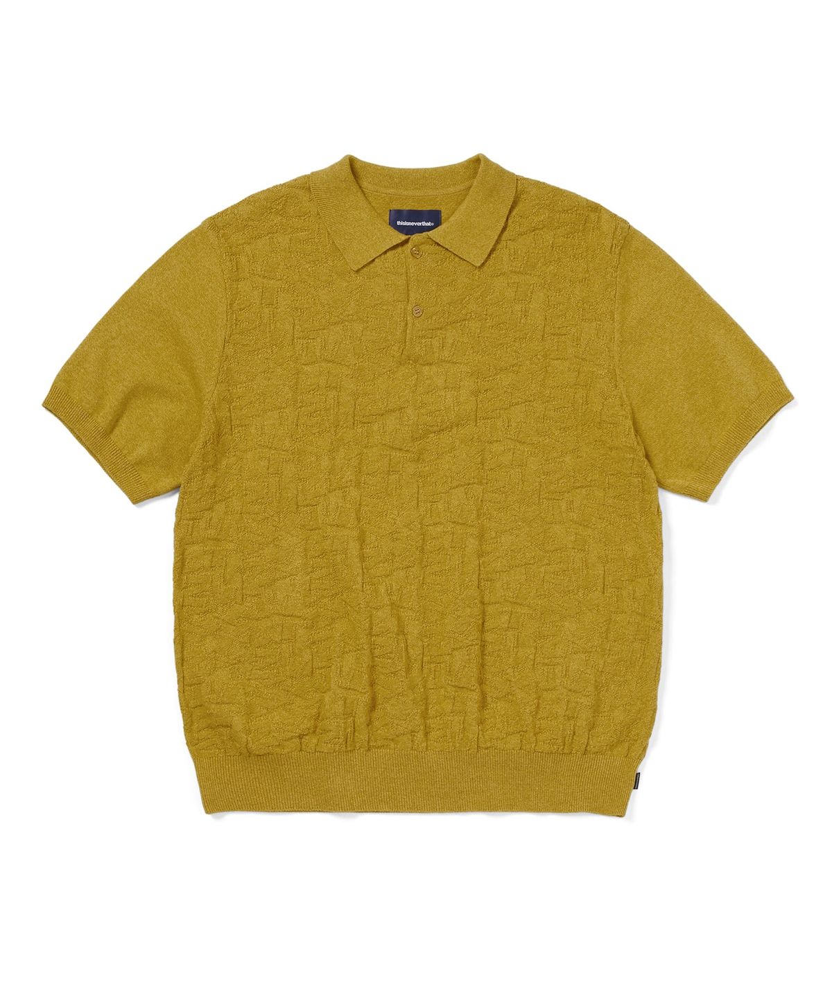 디스이즈네버댓(THISISNEVERTHAT) Stacked TNT S/S Knit Polo Yellow