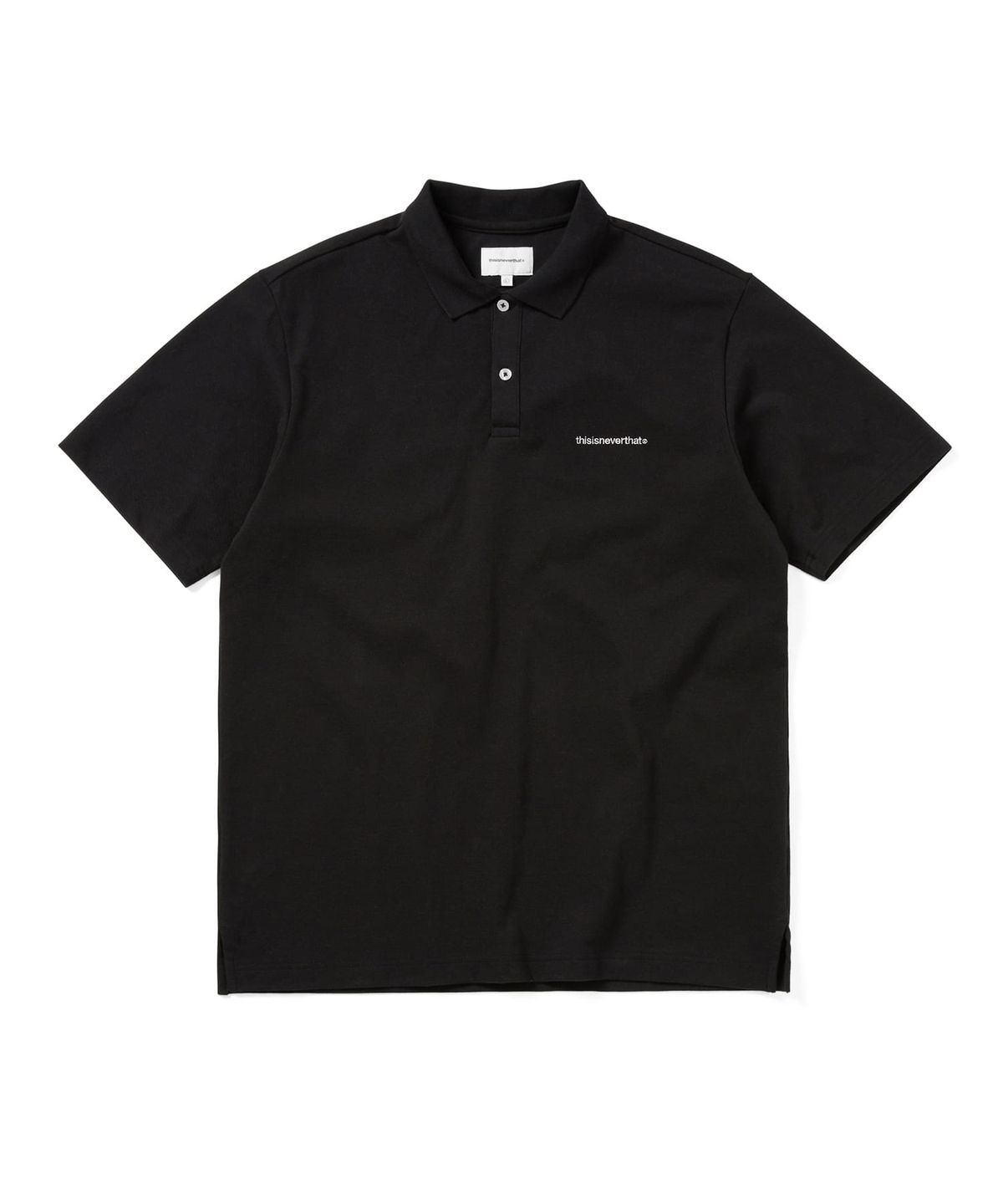 디스이즈네버댓(THISISNEVERTHAT) (SS25) T-Logo S/S Jersey Polo Black