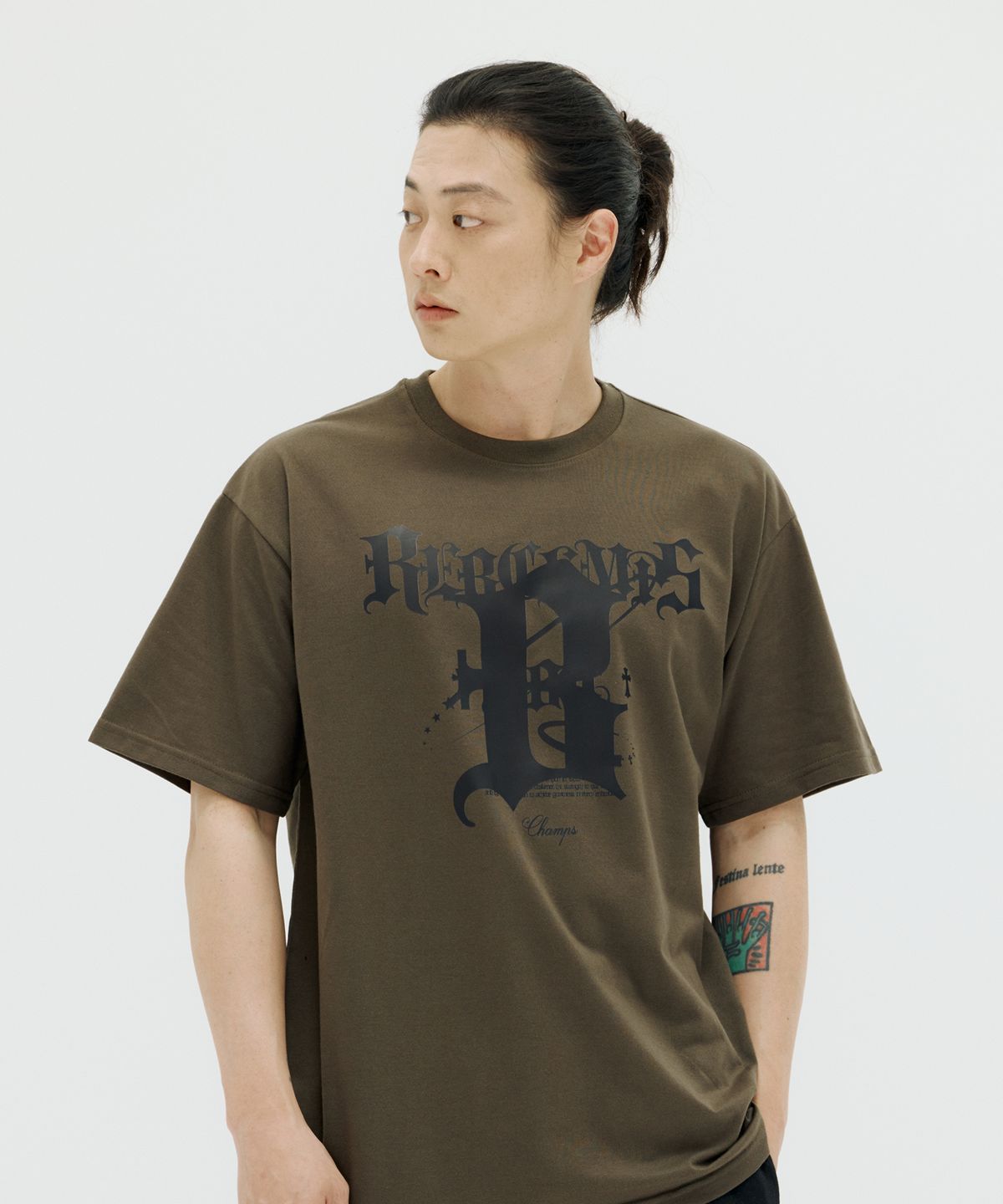 본챔스(BORN CHAMPS) [11 COLORS] B TRIBAL 오버핏 반팔티셔츠 B25ST38