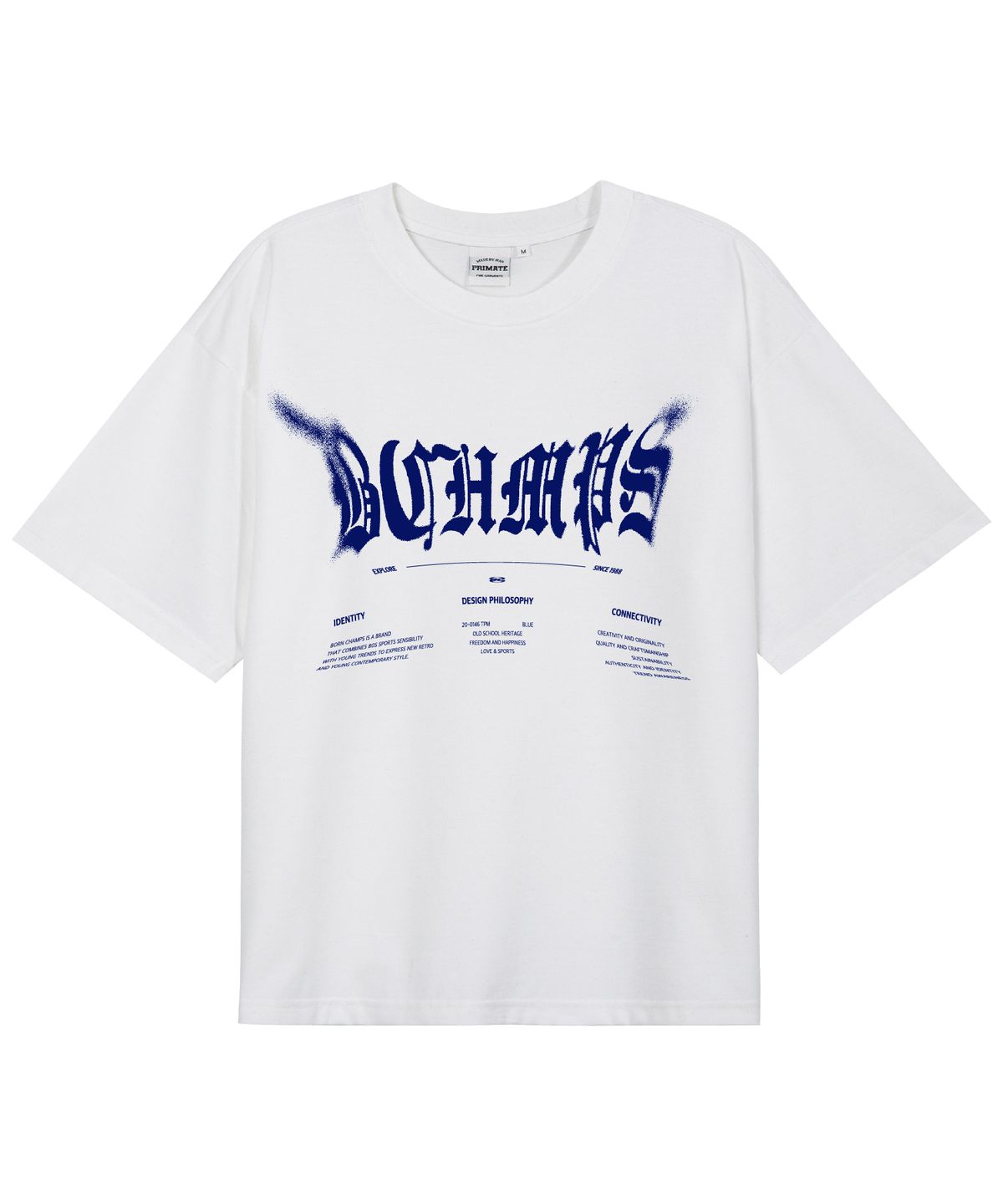 본챔스(BORN CHAMPS) [7 COLORS] DISTORTED DUST 오버핏 반팔티셔츠 B25ST39