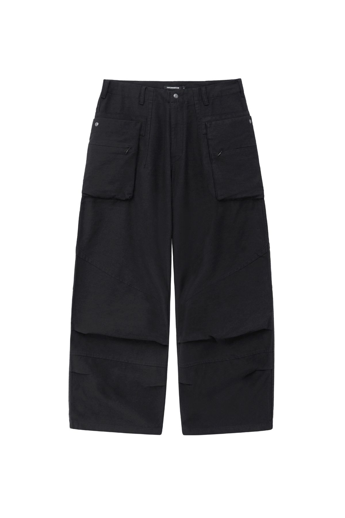 해칭룸(HATCHINGROOM) Big Cargo Pants V2 Black