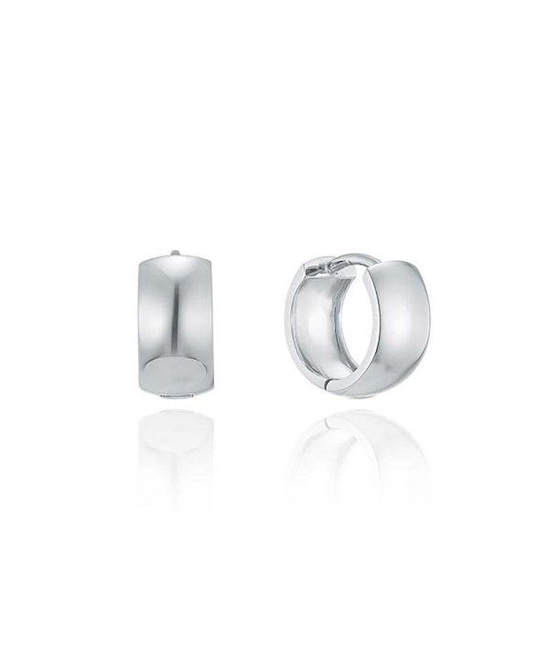 볼륨 12.75MM 원터치 실버 귀걸이 LLES24341S