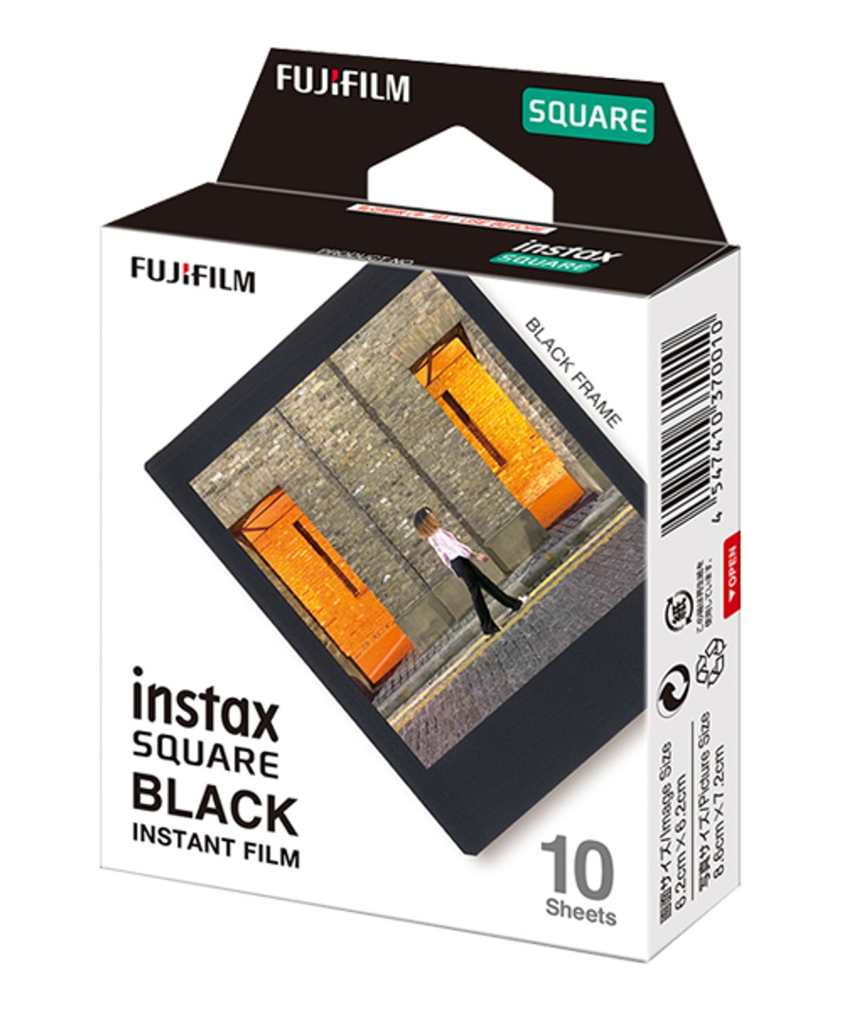 인스탁스(INSTAX) 디자인 스퀘어필름(블랙)1팩(10매)