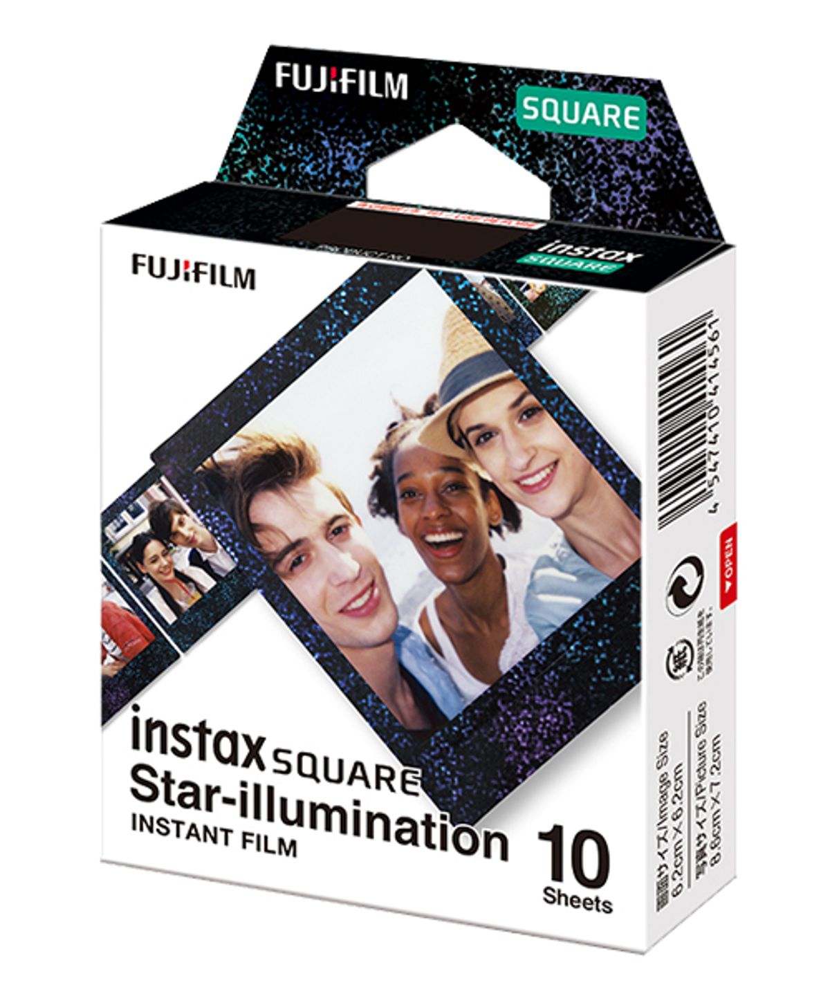 인스탁스(INSTAX) 디자인 스퀘어필름(일루미네이션)1팩(10매)