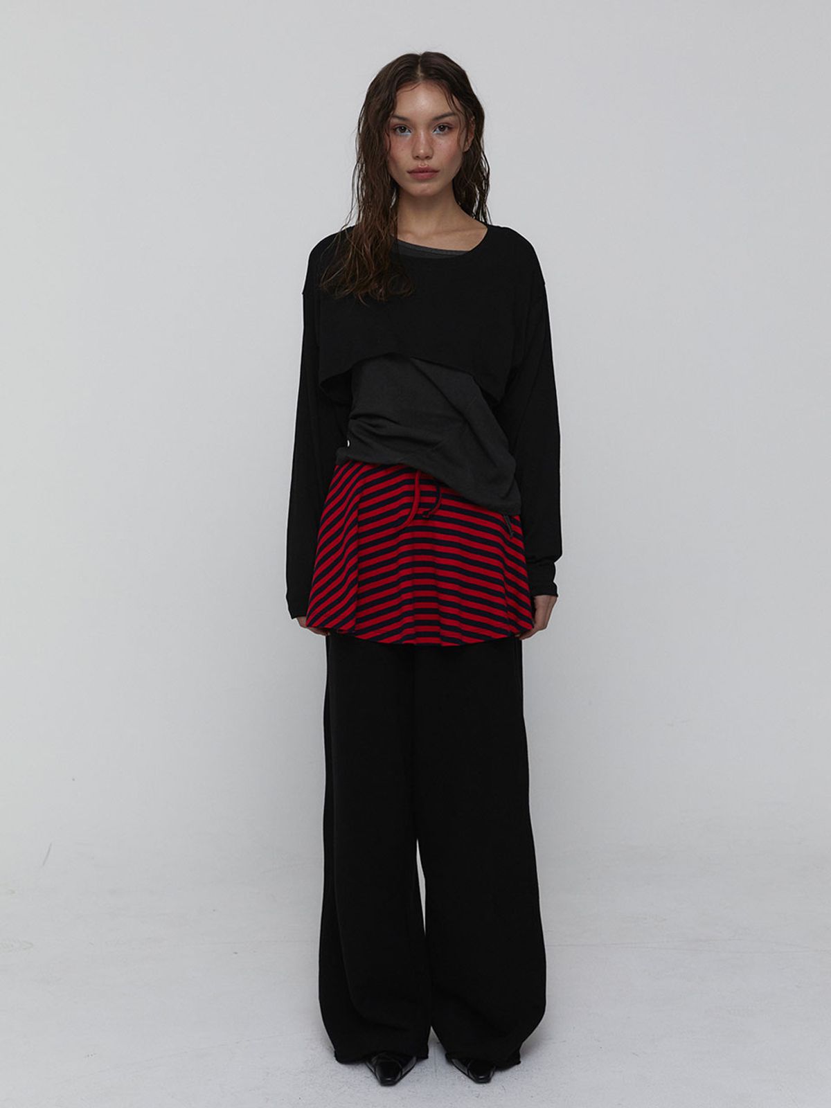 비수스(VISUS) Pigment Cotton Pants_Black