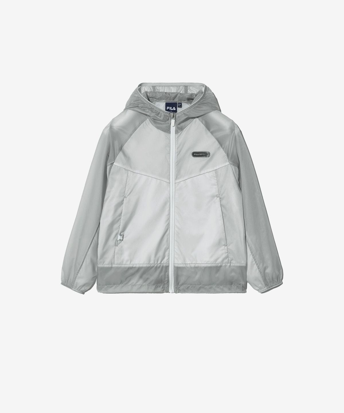 휠라 키즈(FILA KIDS) 경량 패커블 윈드브레이커(FK2JKH2503XLGY)