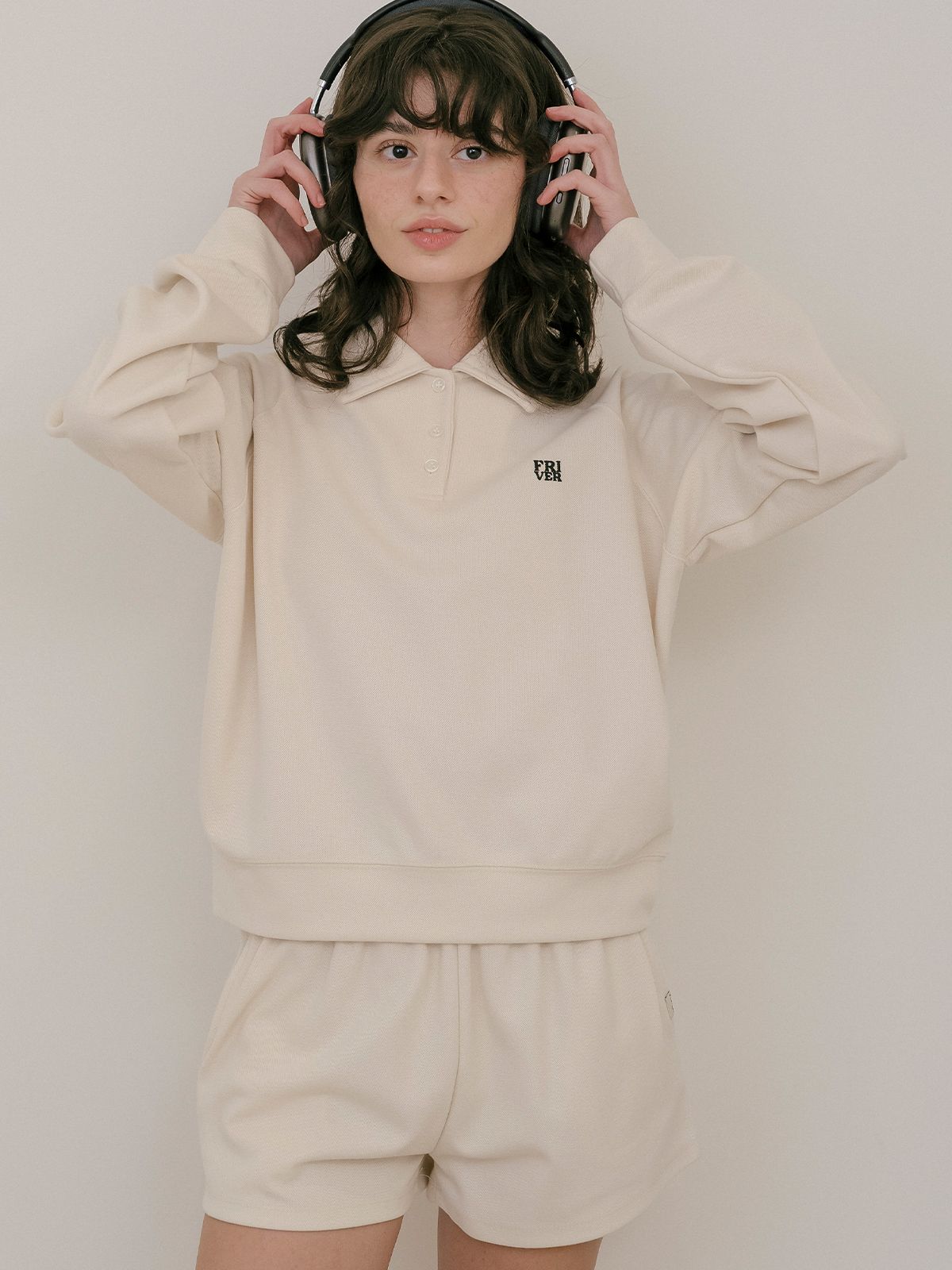 프리버07(FRIVER07) Friver maroni long sleeve t-shirt_Cream
