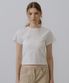 Bottle cotton crop t-shirt_Ivory