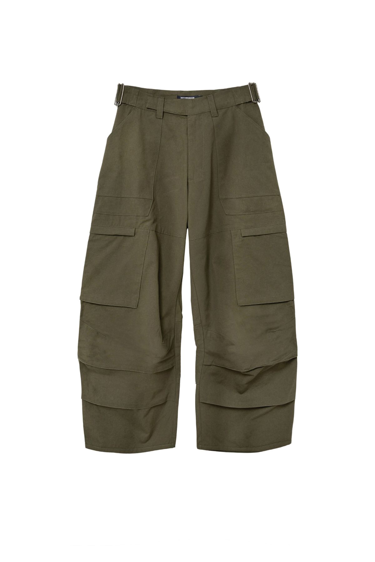 해칭룸(HATCHINGROOM) Fatigue Over Pants Ripstop Dark Khaki