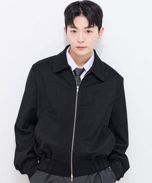 세미 오버 스탠다드 블루종 자켓