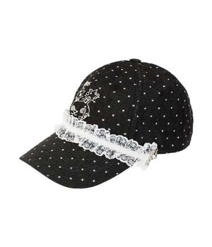YBX SOUP Loli bunny Lace ball Cap_black