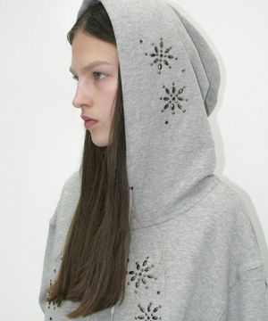 웨스턴 젬스톤 후디 집업_멜란지