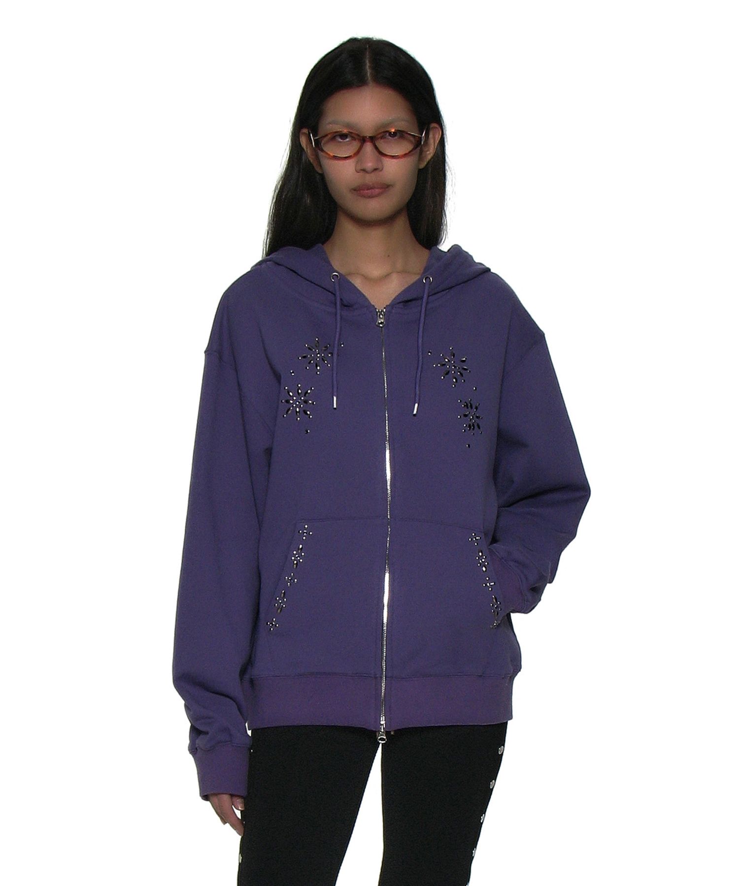 トップス PARTIMENTO WOMEN Gemstone Hoodie Zip-Up MUSINSA | PARTIMENTO WOMEN Western Gemstone Hoodie Zip