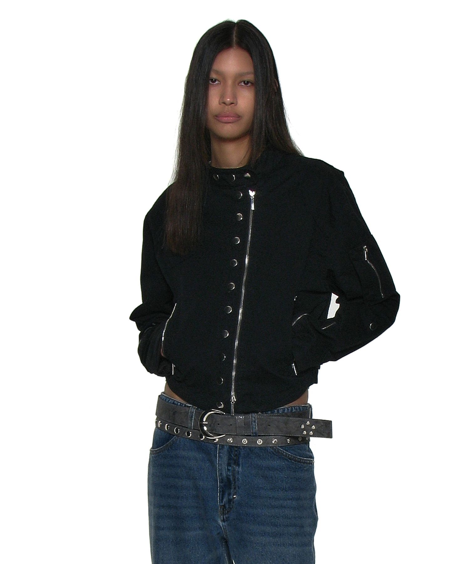 PARTIMENTO WOMEN ■ Light Cotton Biker Jacket MUSINSA | PARTIMENTO WOMEN Light Cotton Biker Jacket_Beige